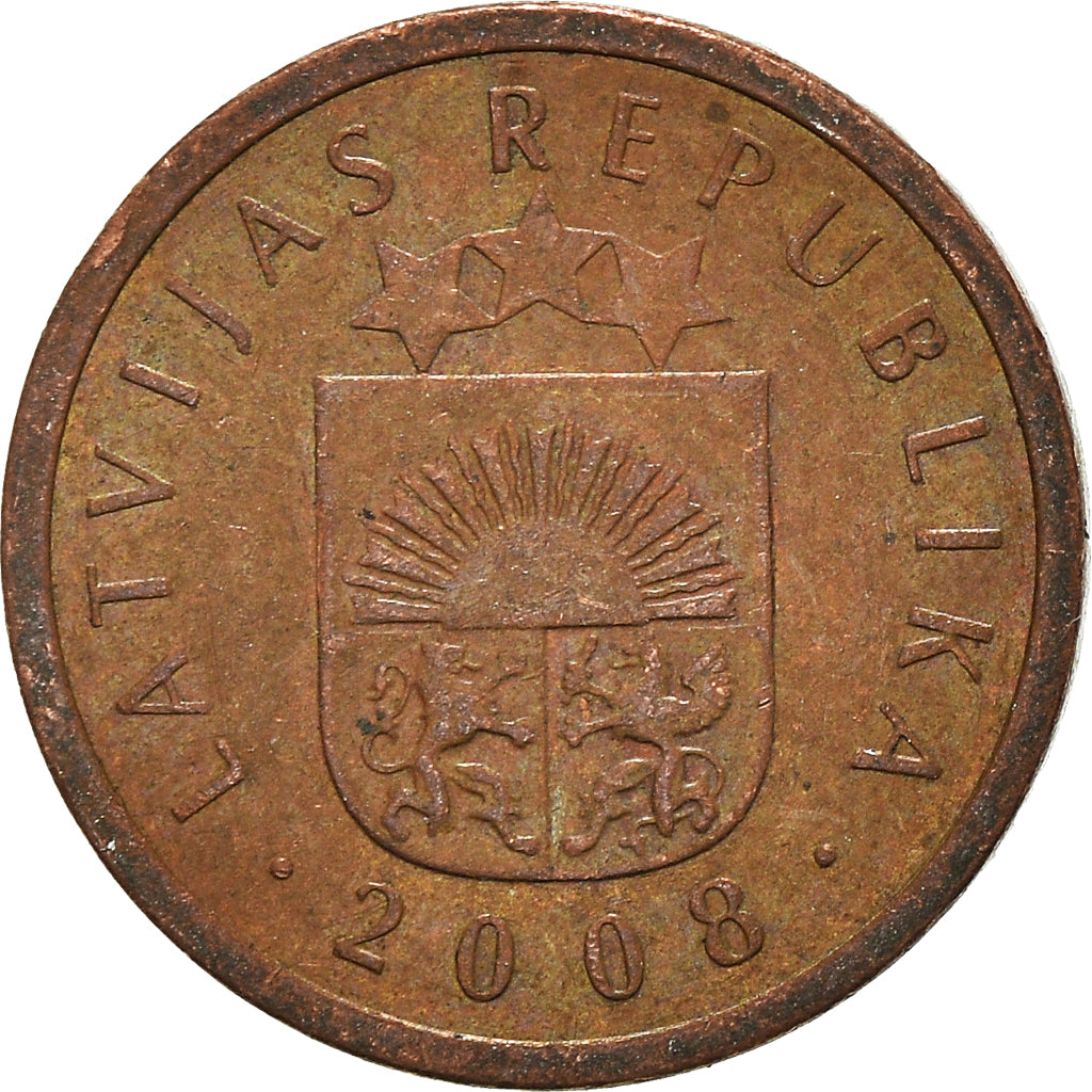 Coin, Latvia, Santims, 2008