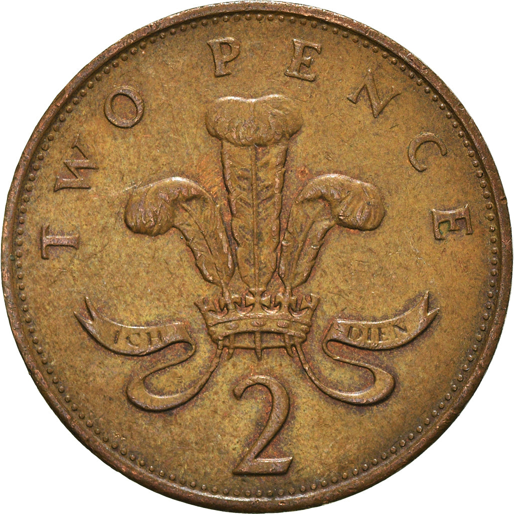 Münze, Großbritannien, 2 Pence, 1987