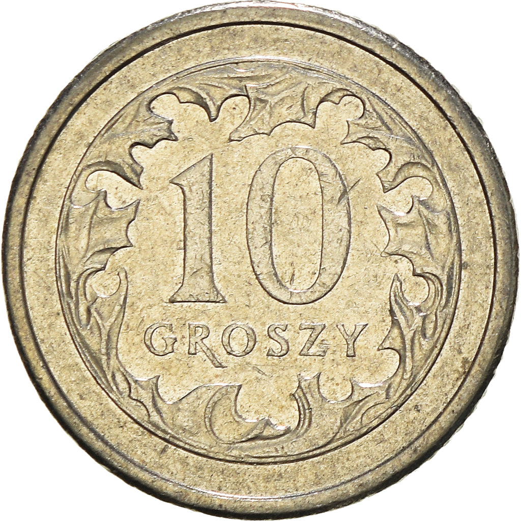 Monnaie, Pologne, 10 Groszy, 2005