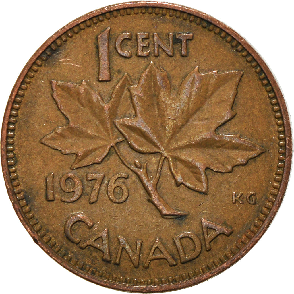 Moneta, Canada, Cent, 1976
