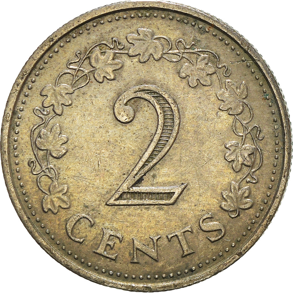 Munten, Malta, 2 Cents, 1972