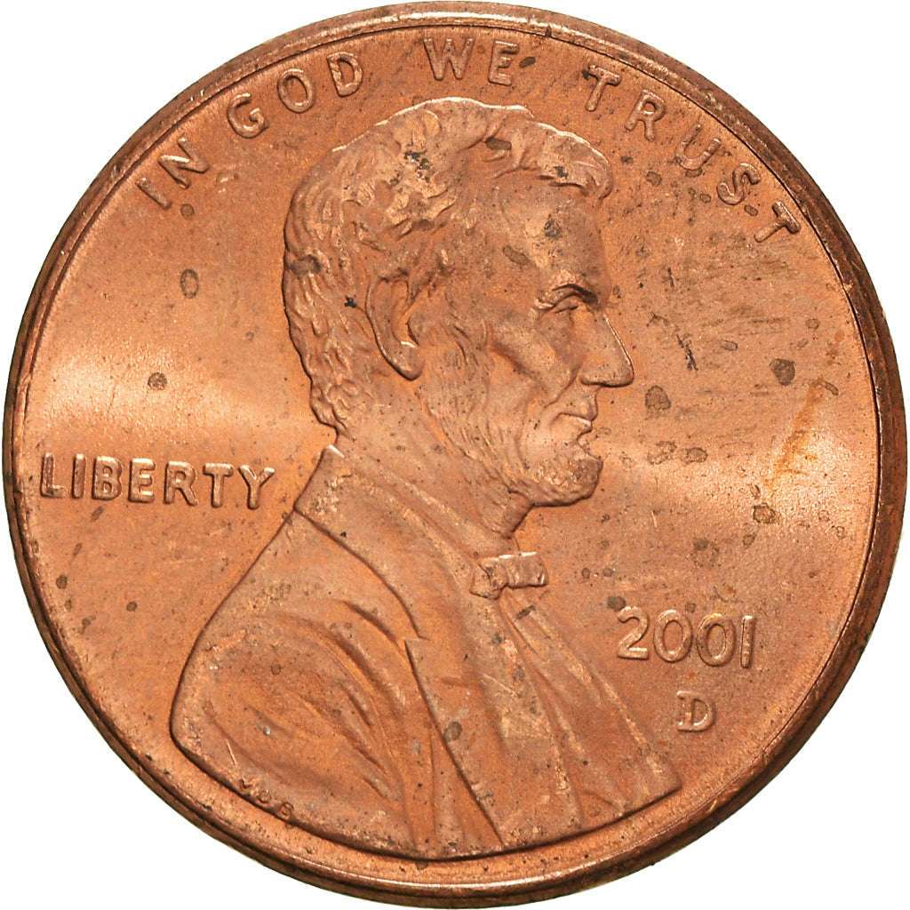 Moneta, Stati Uniti, Cent, 2001