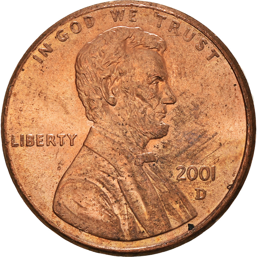 Moneta, Stati Uniti, Cent, 2001