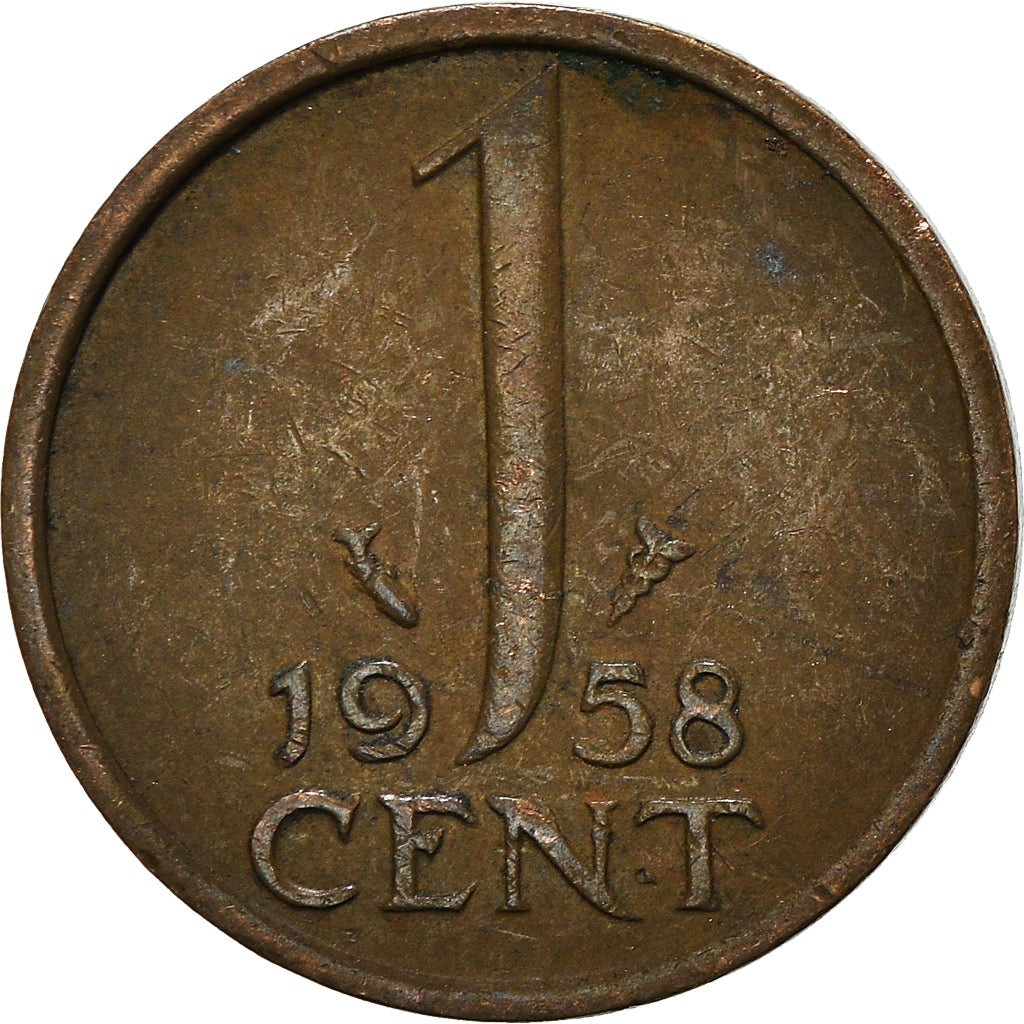 Münze, Niederlande, Cent, 1958