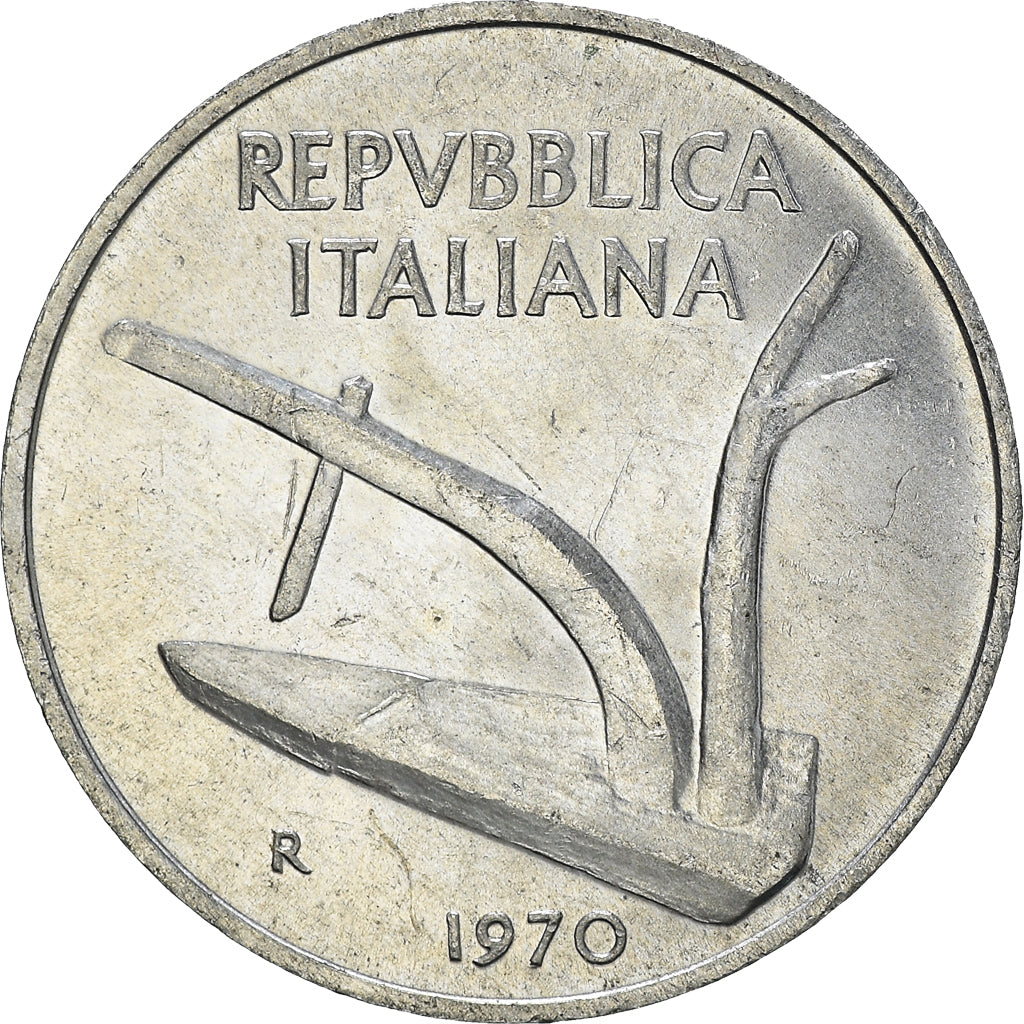 Monnaie, Italie, 10 Lire, 1970