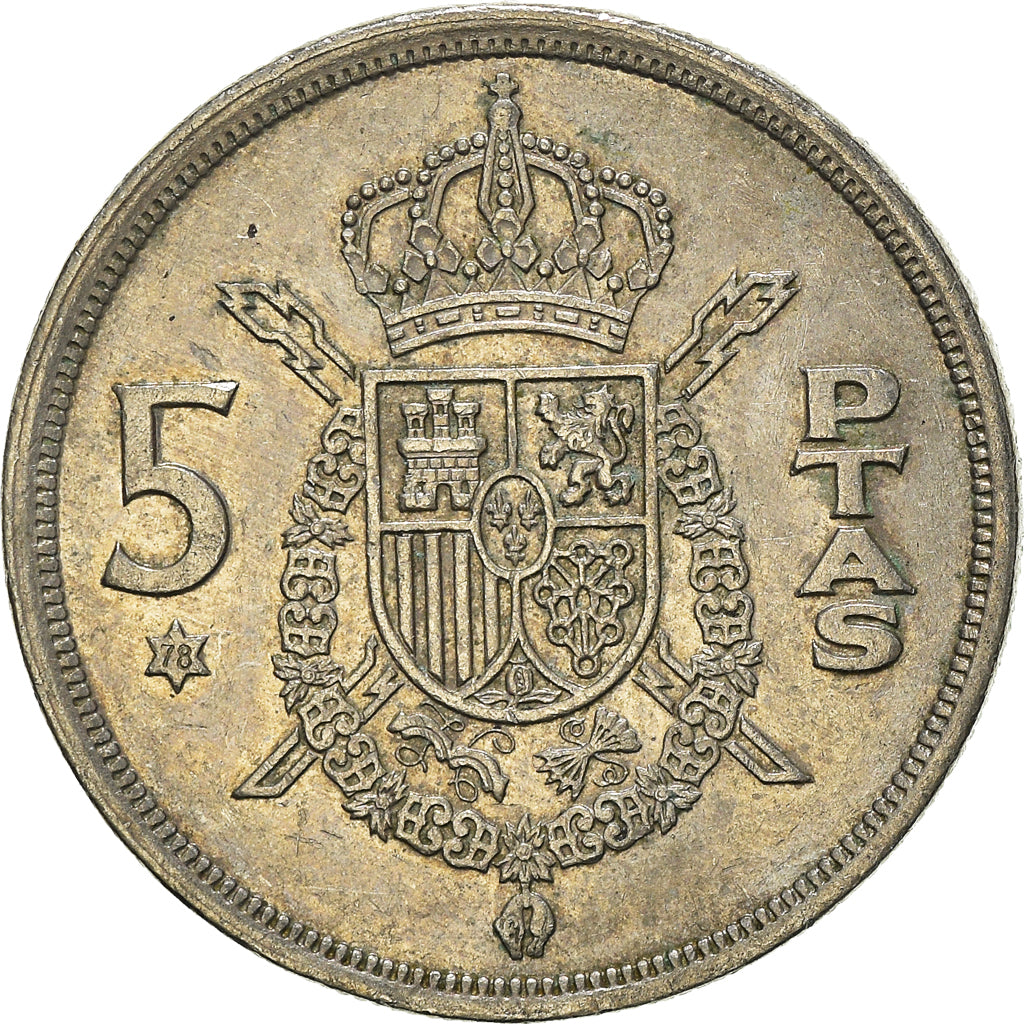 Münze, Spanien, 5 Pesetas