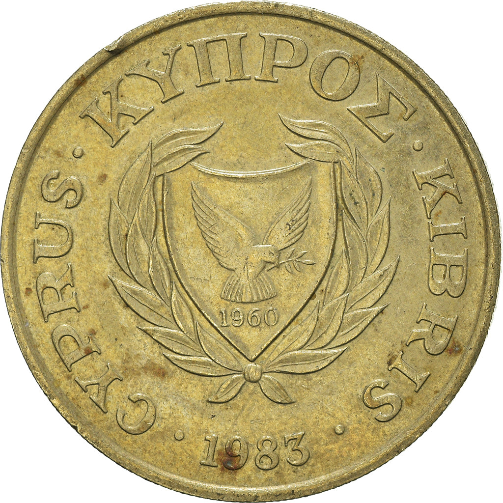 Monnaie, Chypre, 20 Cents, 1983