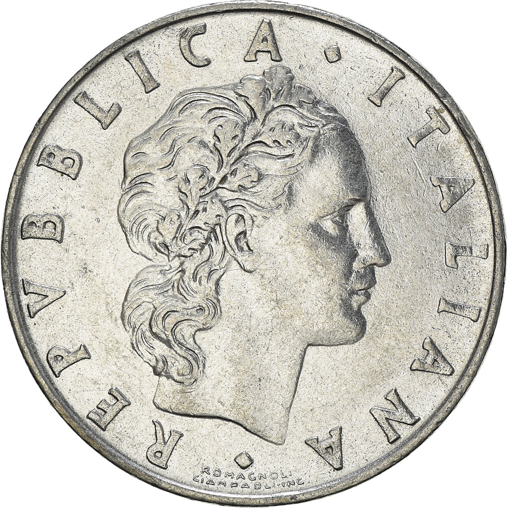 Munten, Italië, 50 Lire, 1975