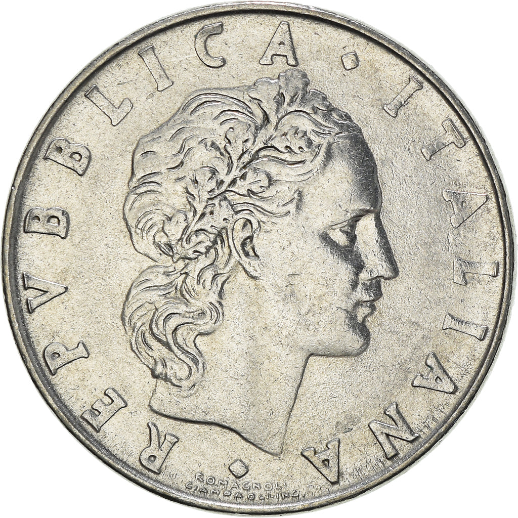 Munten, Italië, 50 Lire, 1973