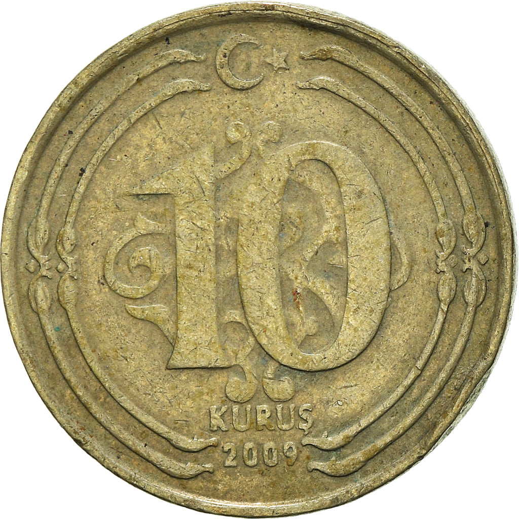 Munten, Turkije, 10 Kurus, 2009