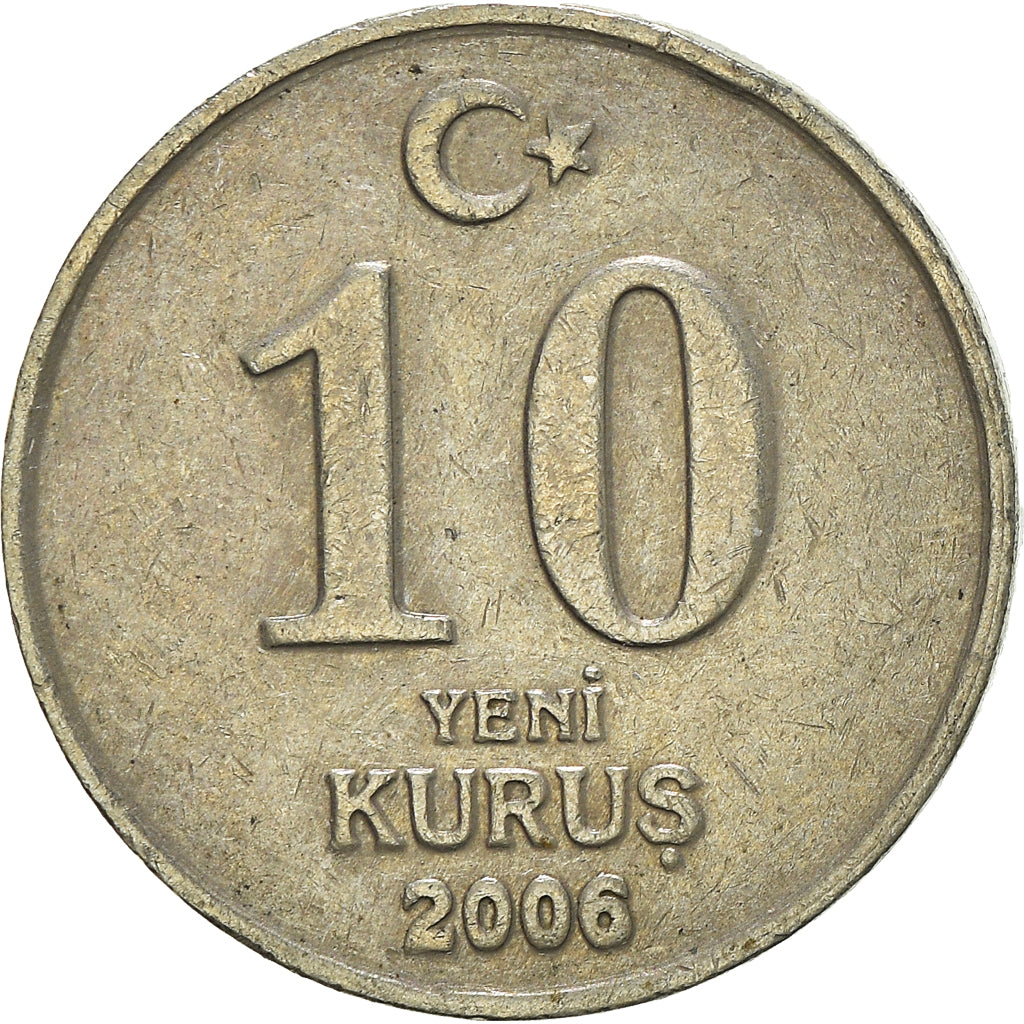 Münze, Türkei, 10 New Kurus, 2006