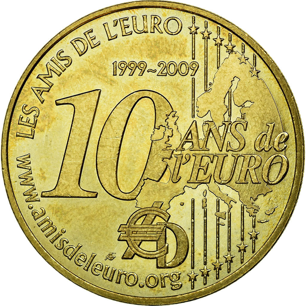France, Token, Tourist Token, 2009, Monnaie de Paris, MS(63), Cupro-nickel