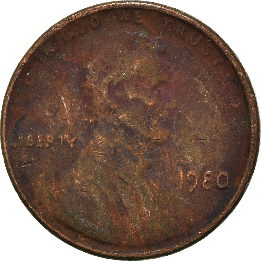 Münze, Vereinigte Staaten, Cent, 1980