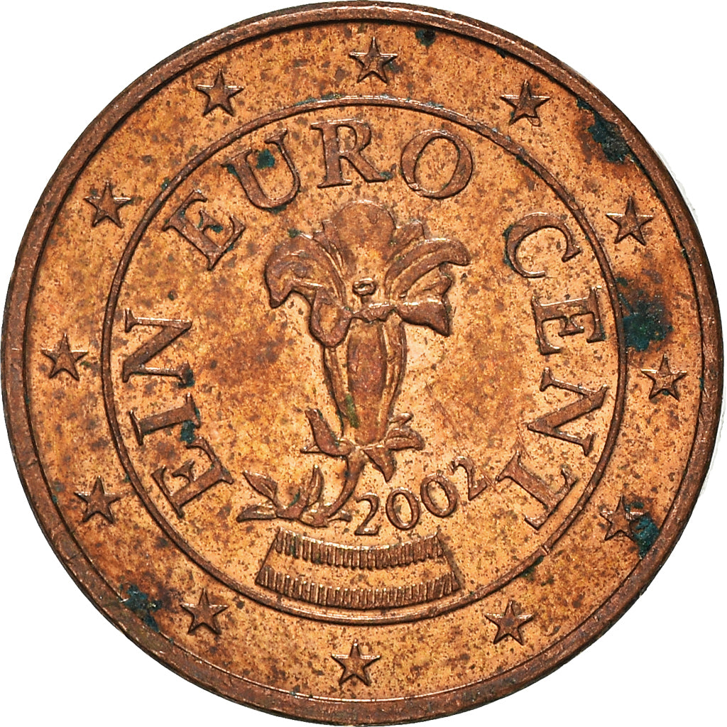 Monnaie, Autriche, Euro Cent, 2002