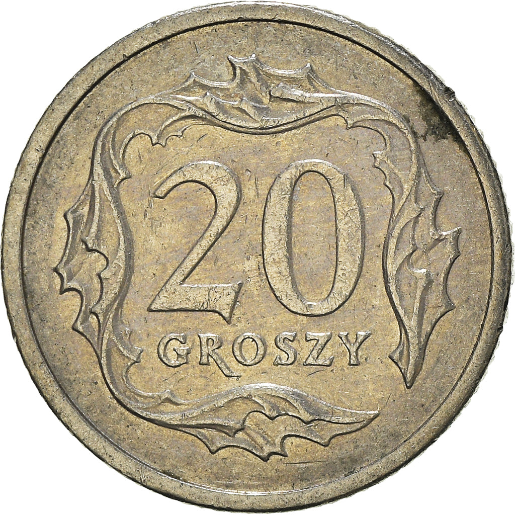 Moneta, Polonia, 20 Groszy, 1991