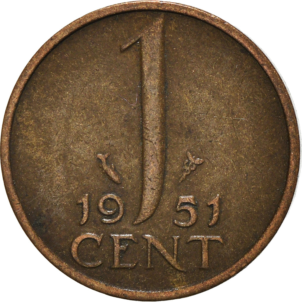 Coin, Netherlands, Cent, 1951