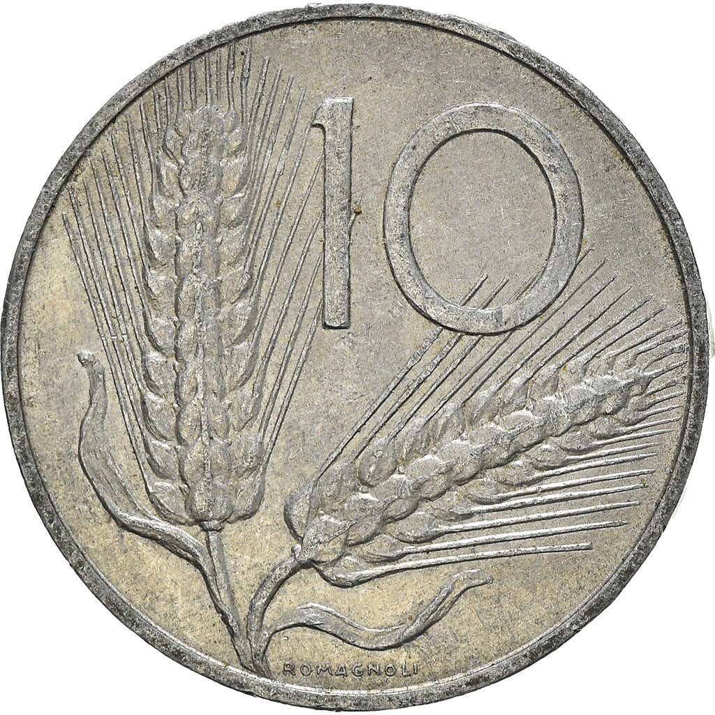 Moneta, Italia, 10 Lire, 1973