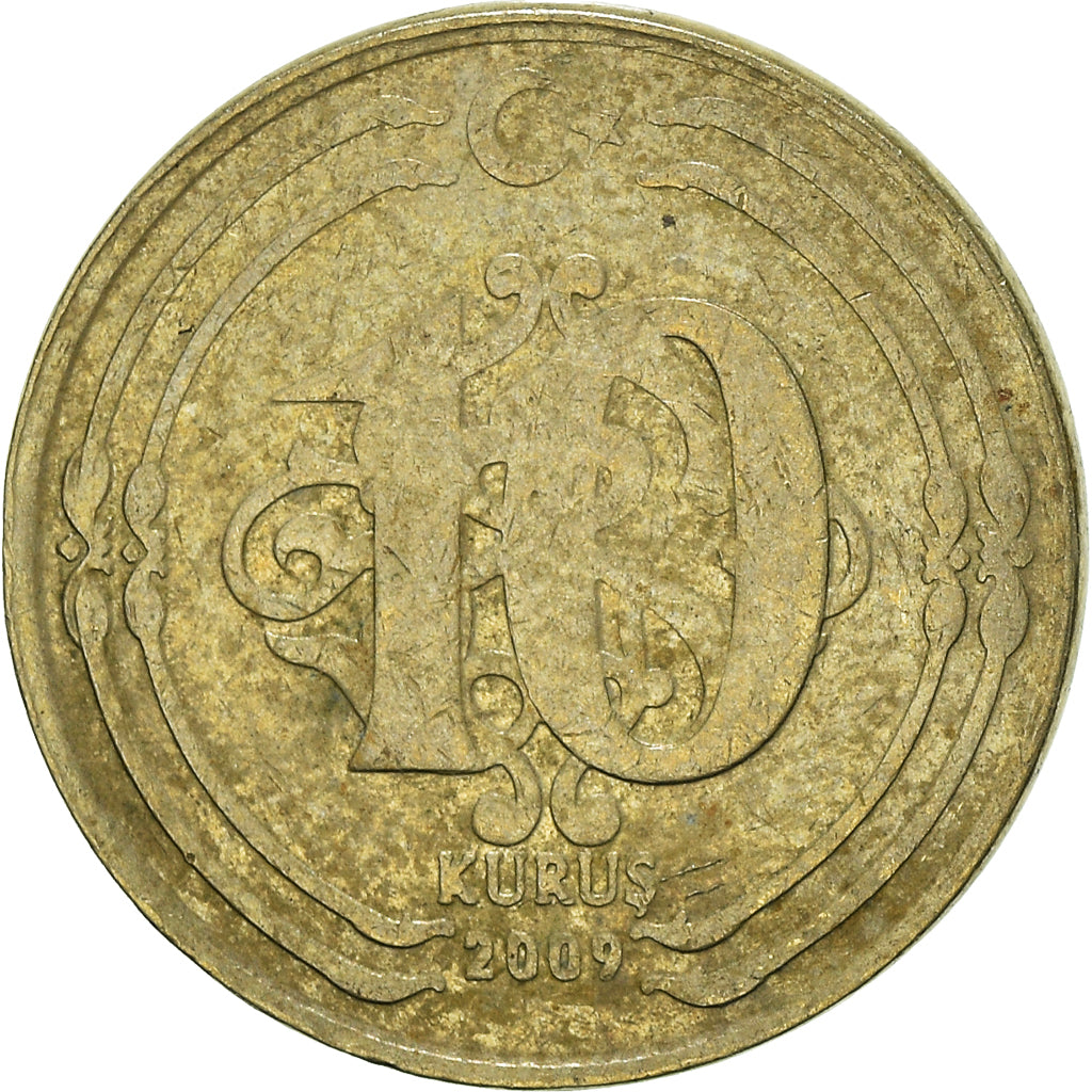 Munten, Turkije, 10 Kurus, 2009