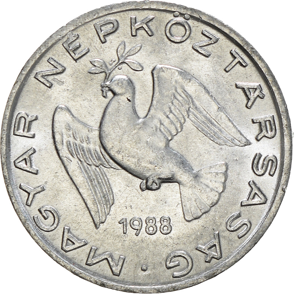 Moneda, Hungría, 10 Filler, 1988