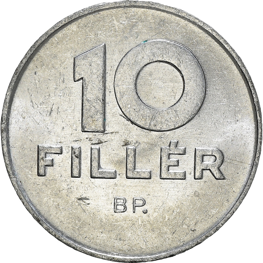 Moneda, Hungría, 10 Filler, 1988