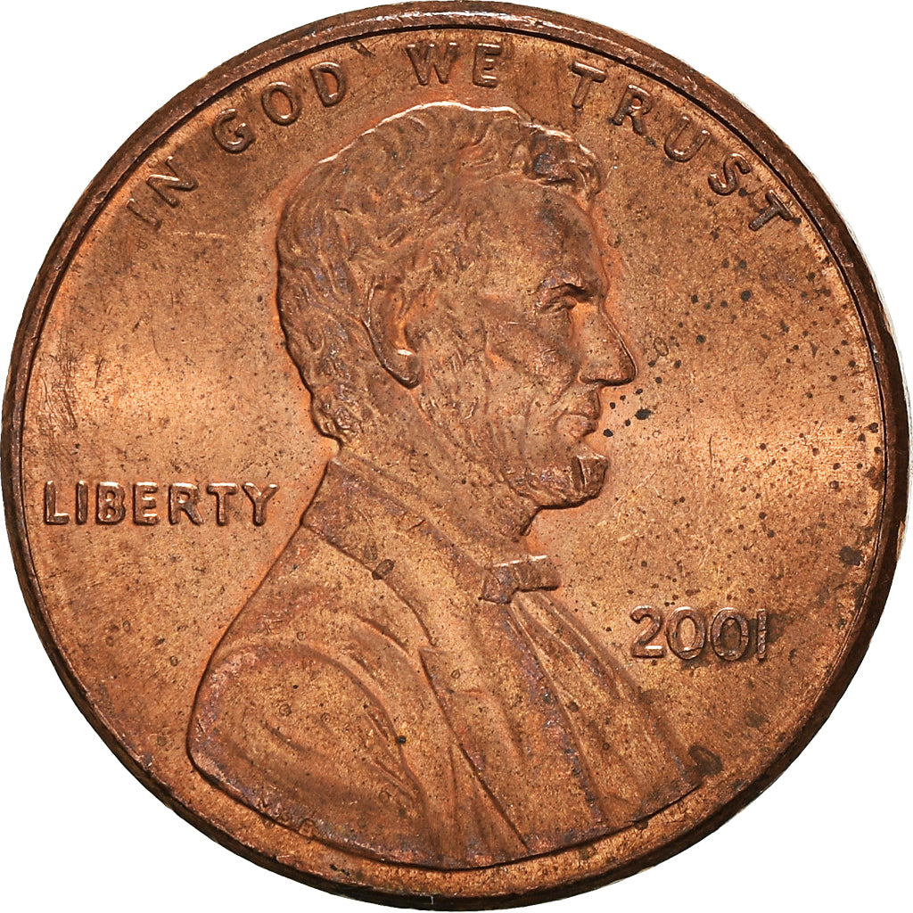 Coin, United States, Cent, 2001