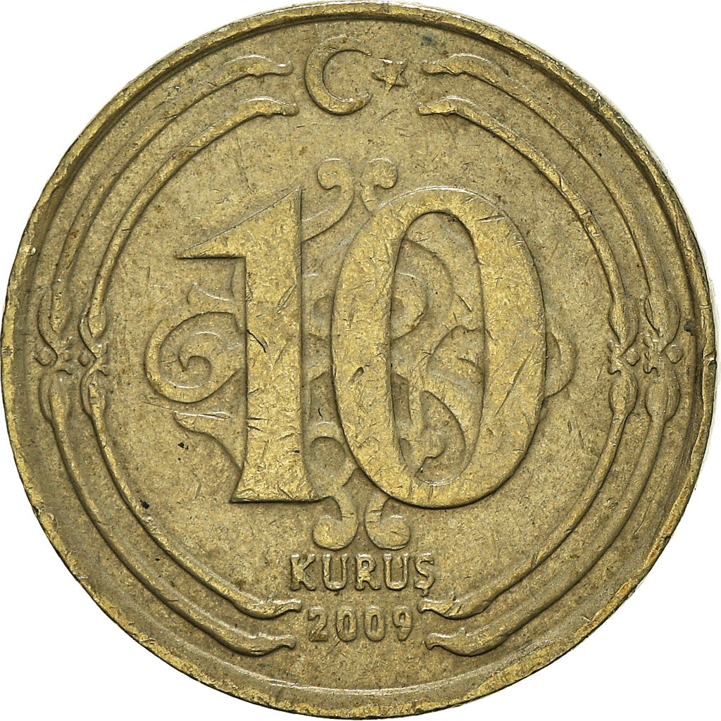 Munten, Turkije, 10 Kurus, 2009