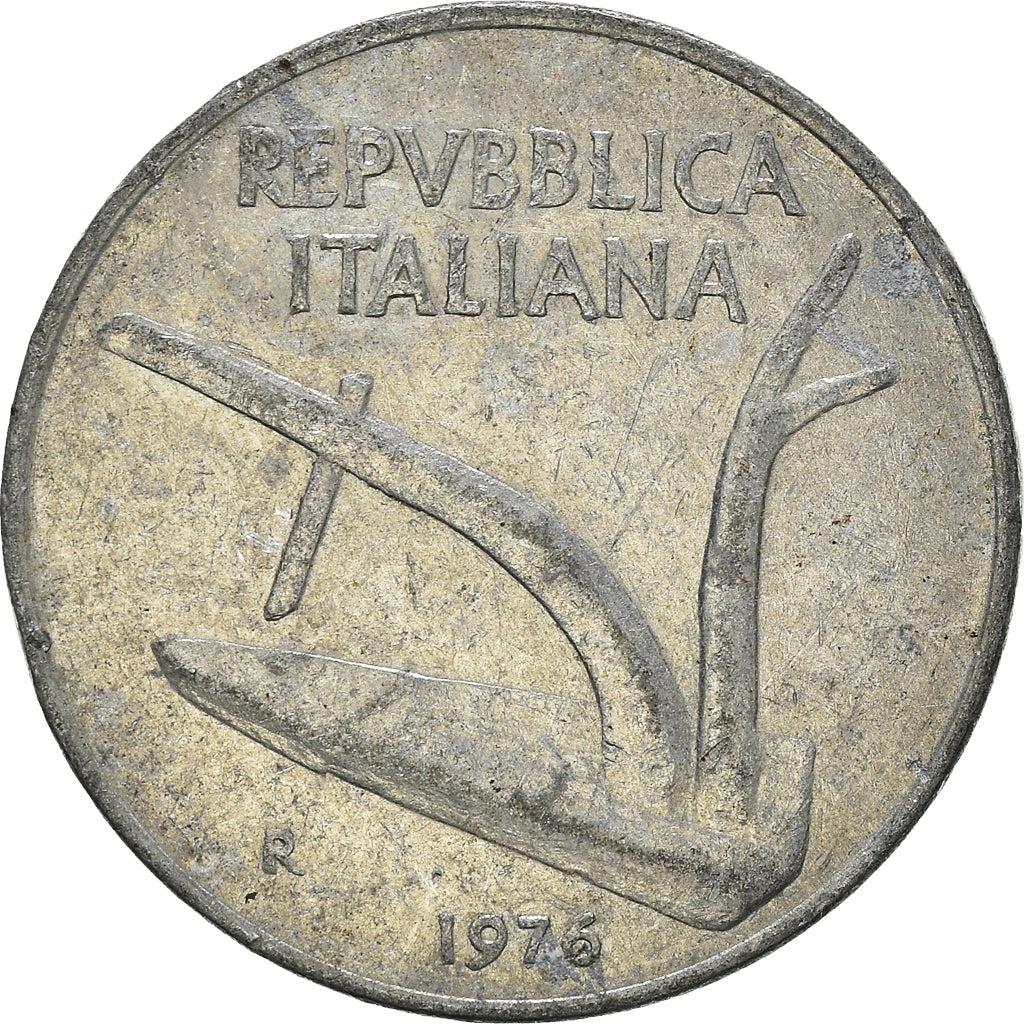 Moneta, Italia, 10 Lire, 1976