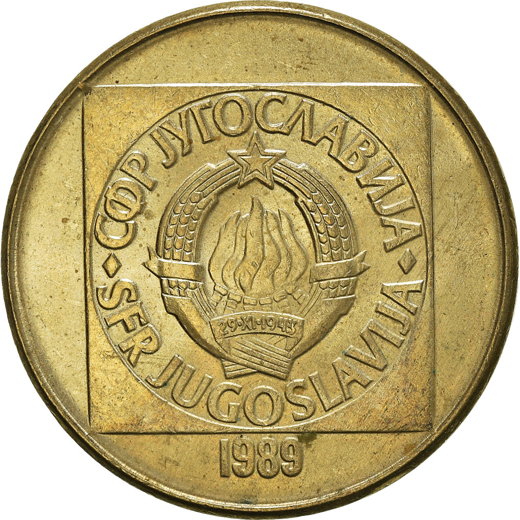 Münze, Jugoslawien, 100 Dinara, 1989