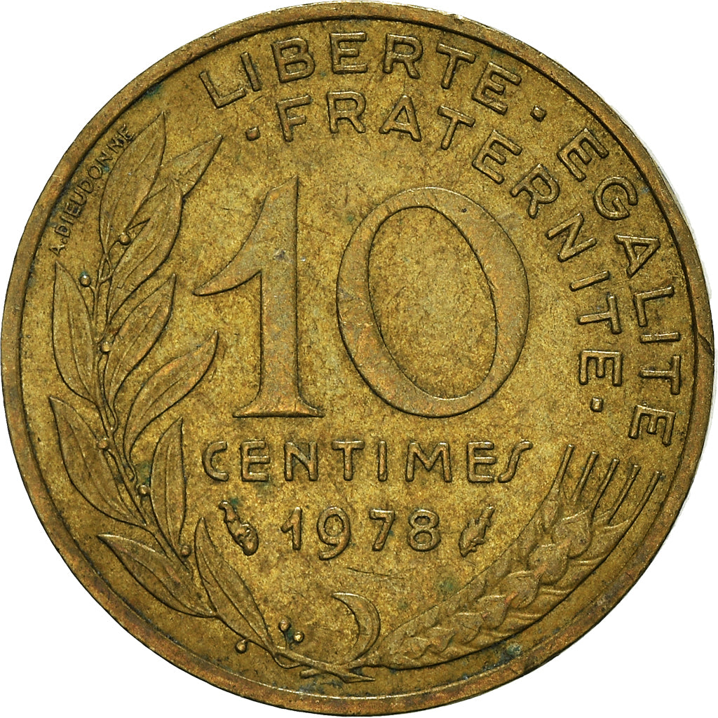 Coin, France, 10 Centimes, 1978