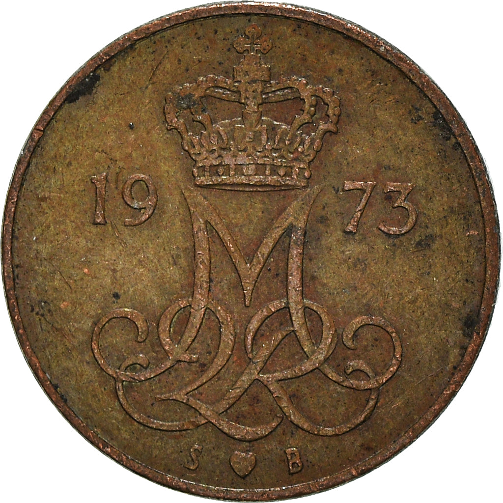 Moneda, Dinamarca, 5 Öre, 1973