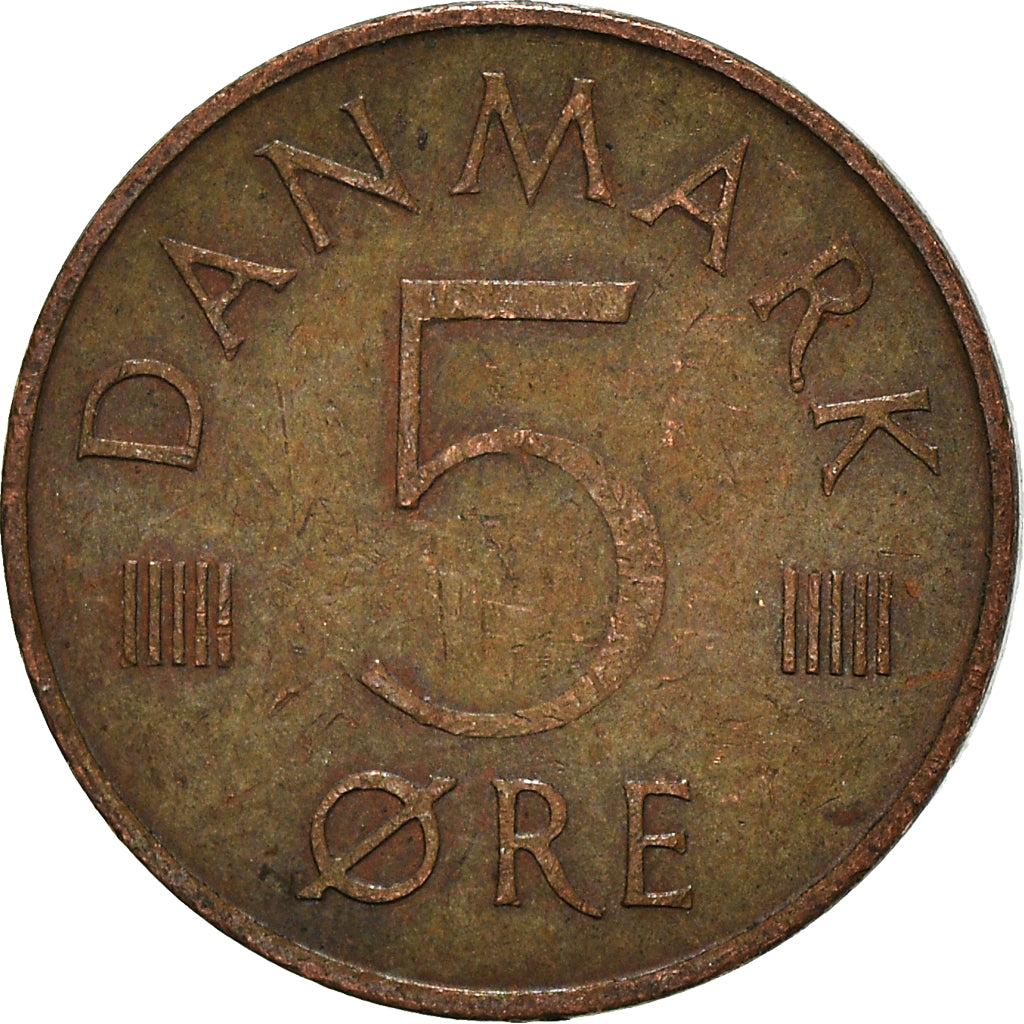 Moneda, Dinamarca, 5 Öre, 1973