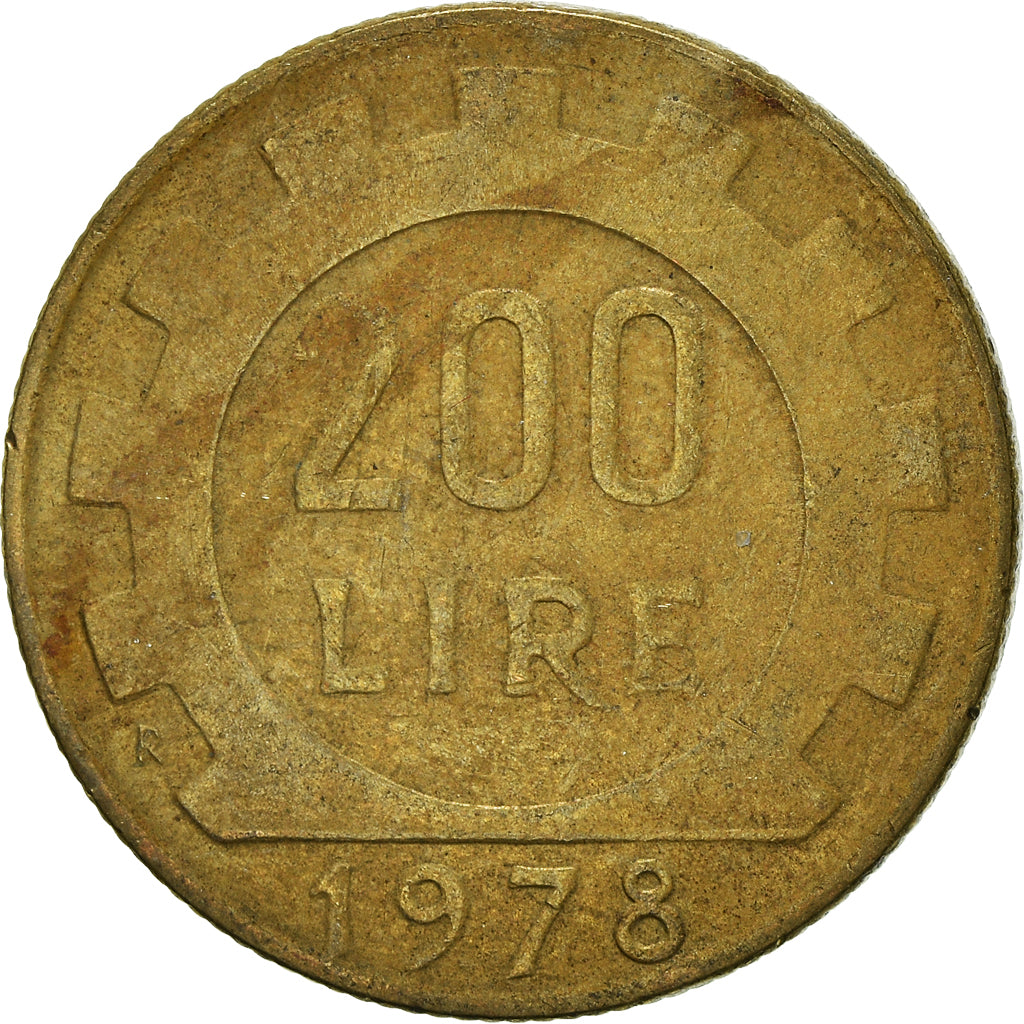 Münze, Italien, 200 Lire, 1978