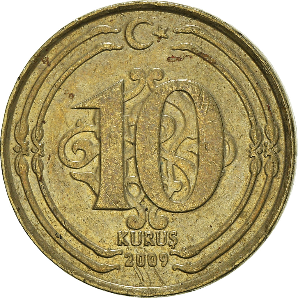 Munten, Turkije, 10 Kurus, 2009