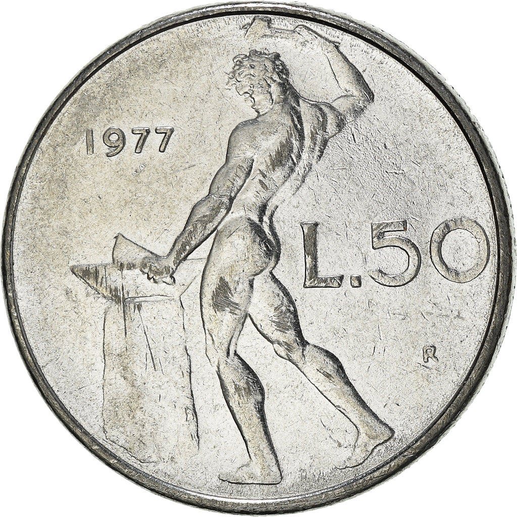 Moneta, Italia, 50 Lire, 1977
