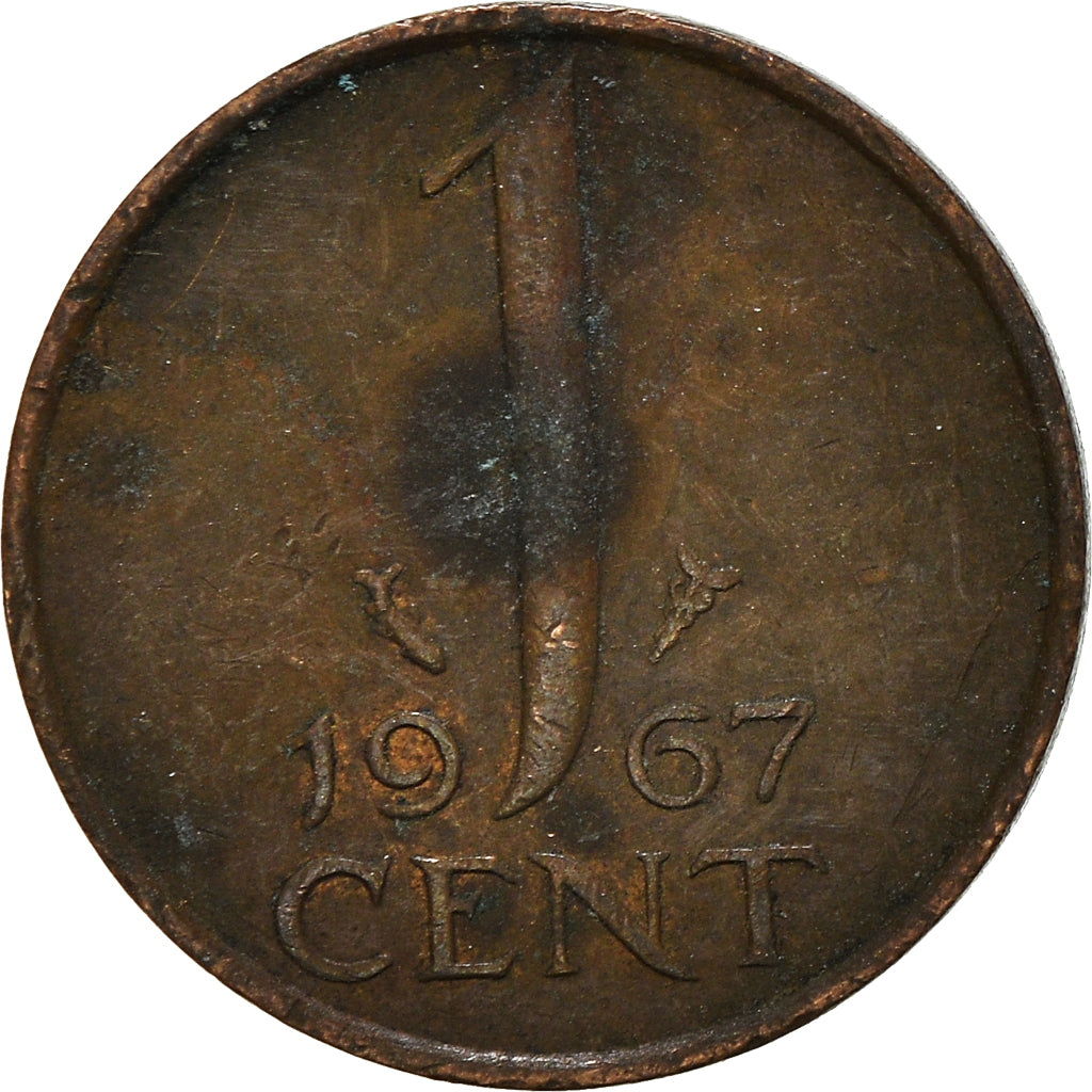 Moneda, Países Bajos, Cent, 1967