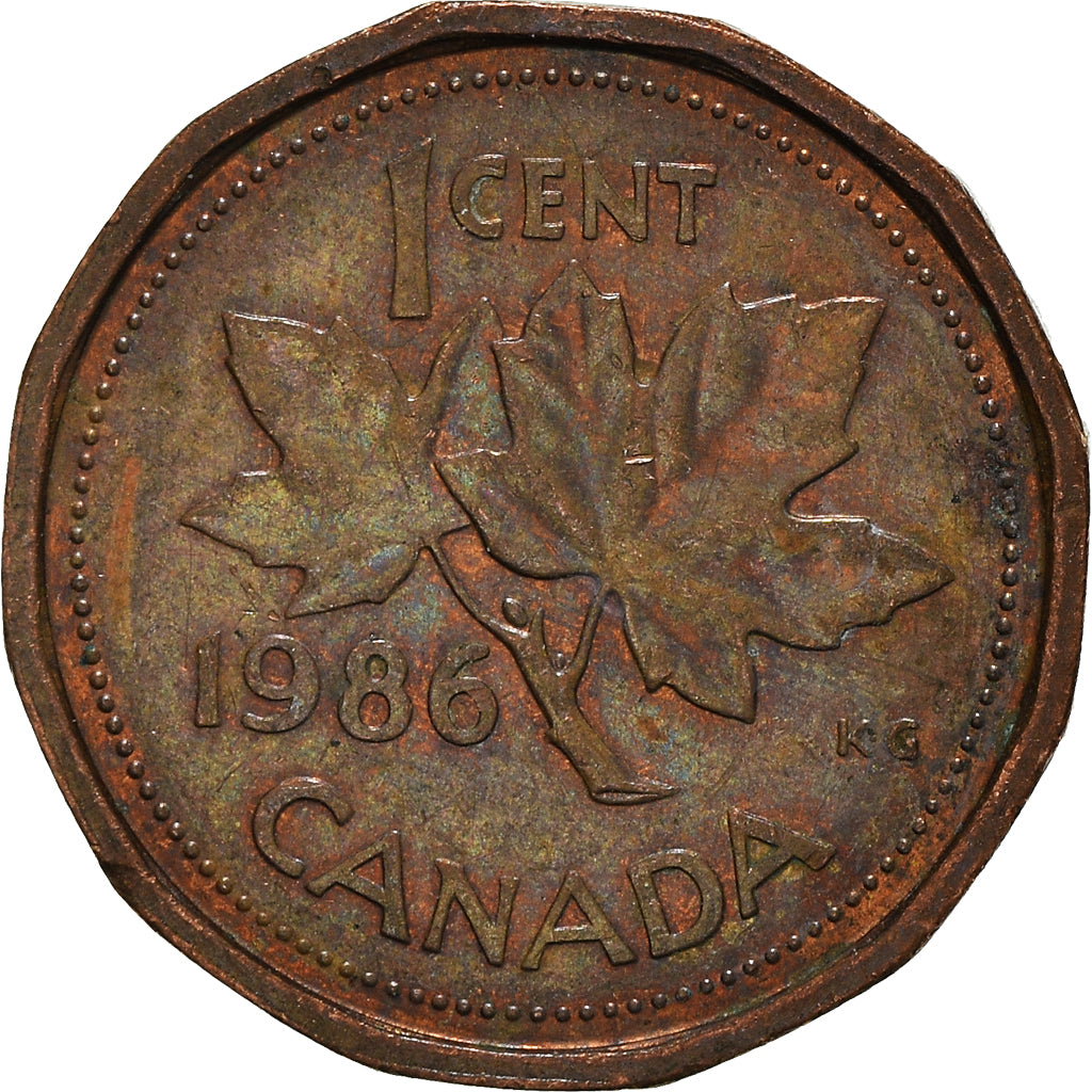 Moneta, Canada, Cent, 1986