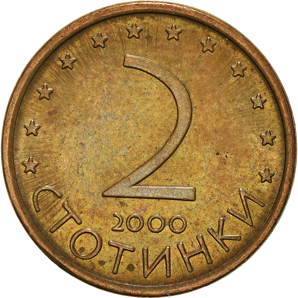 Moneta, Bulgaria, 2 Stotinki, 2000