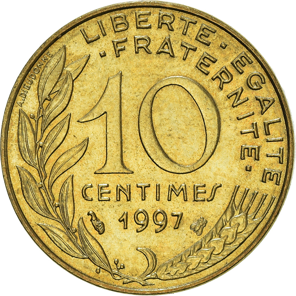 Moneta, Francia, 10 Centimes, 1997