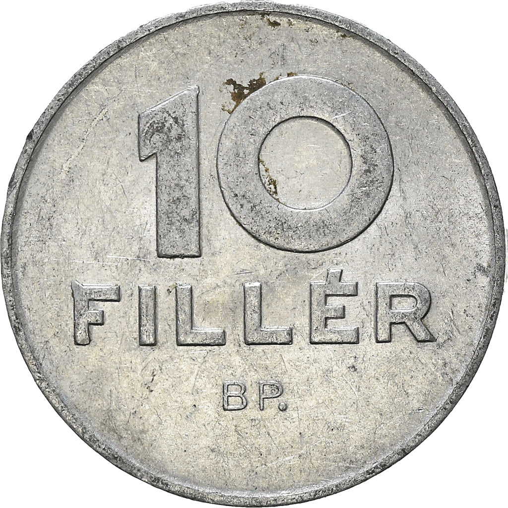 Monnaie, Hongrie, 10 Filler, 1975