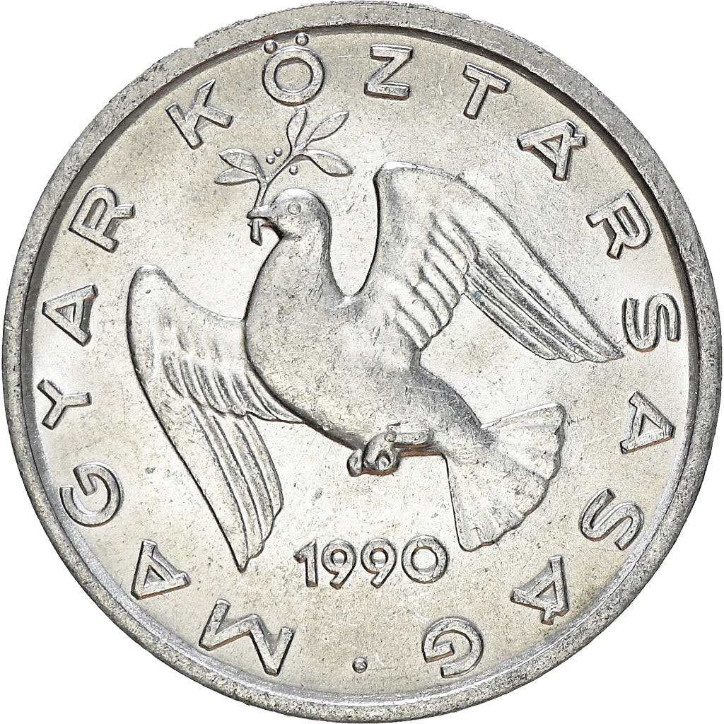 Moneda, Hungría, 10 Filler, 1990