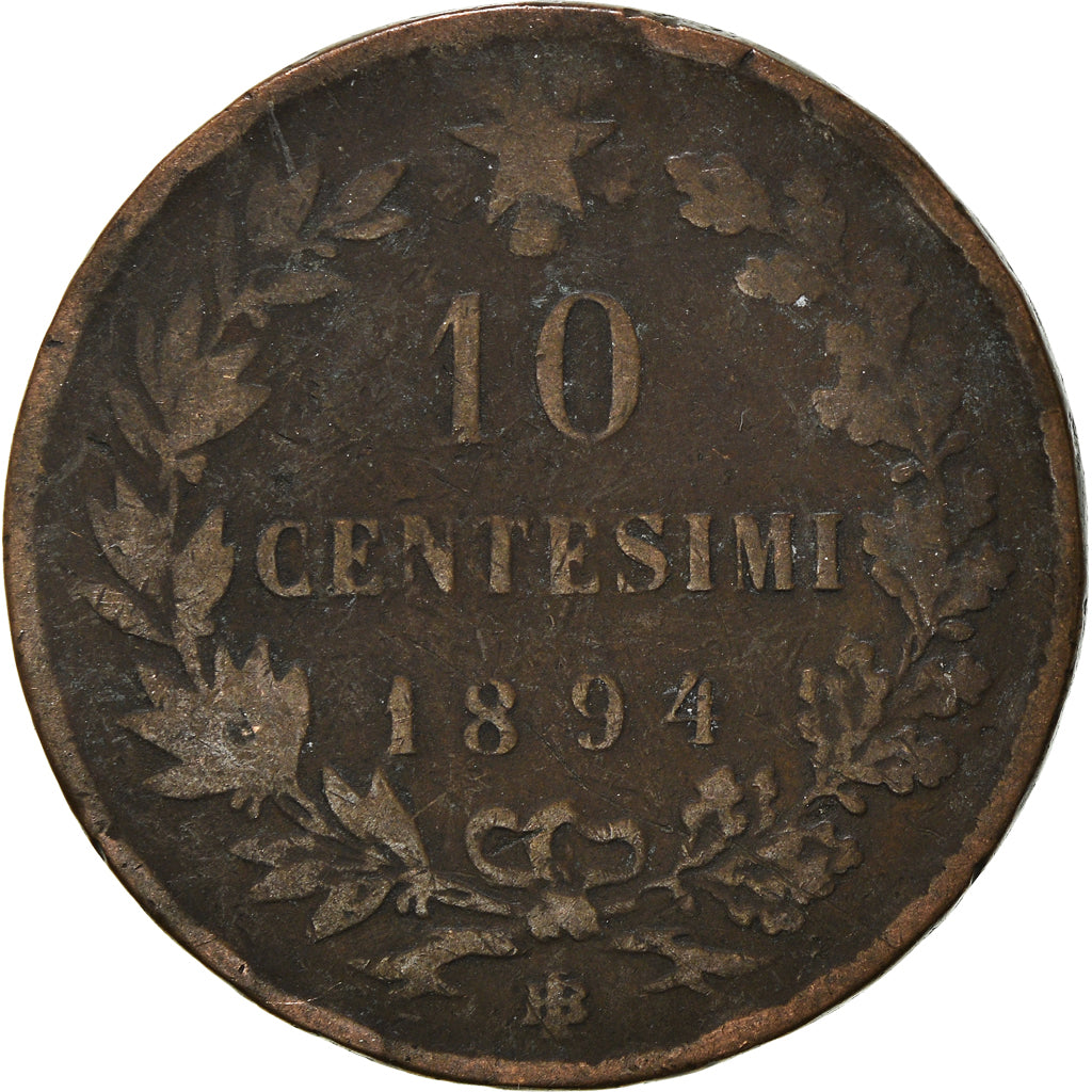 Moneda, Italia, 10 Centesimi, 1894