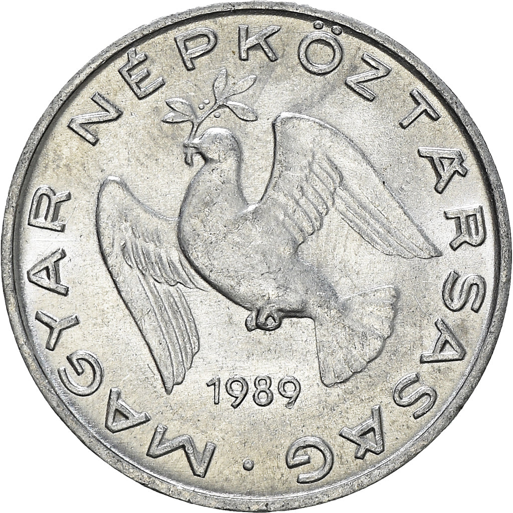 Coin, Hungary, 10 Filler, 1989