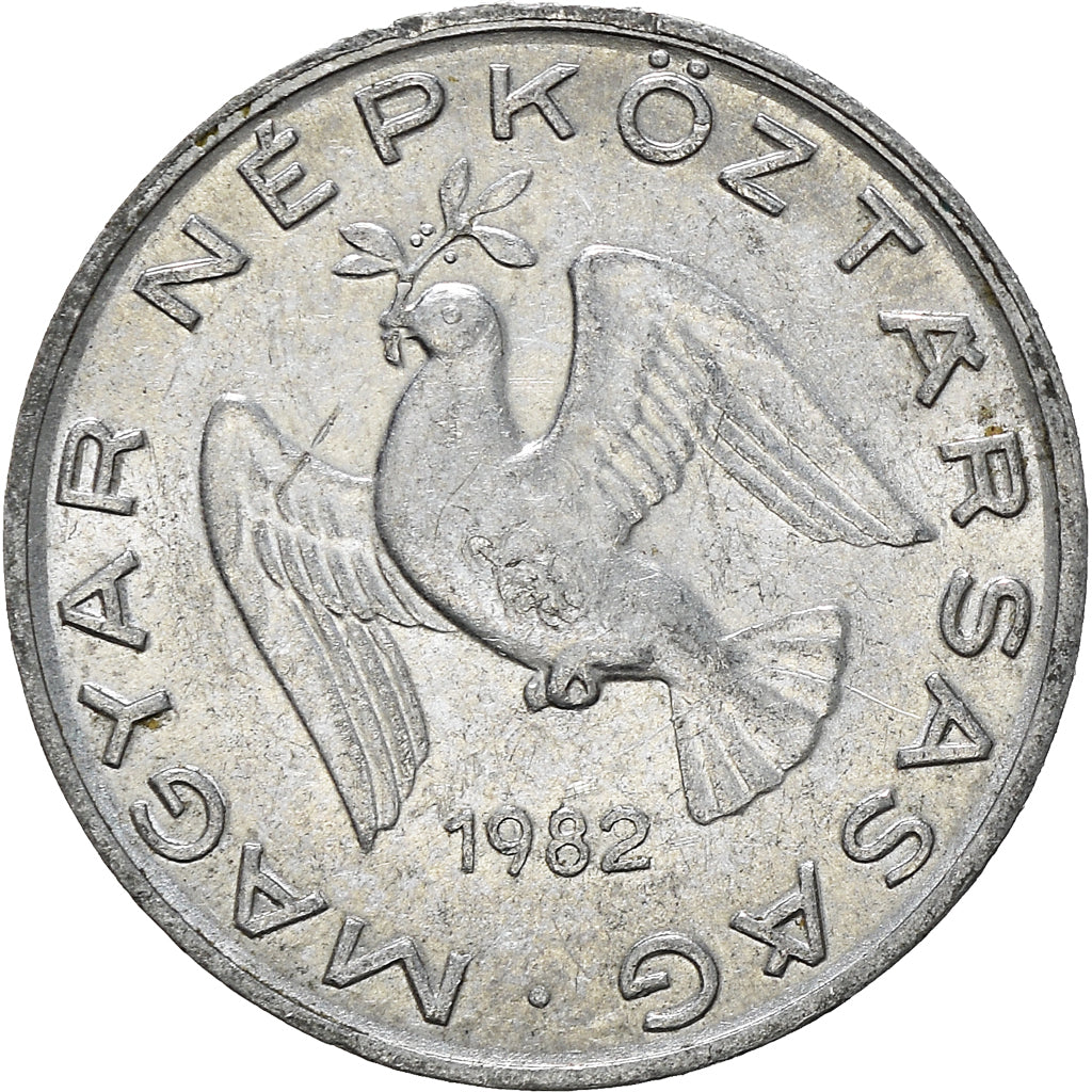 Moneda, Hungría, 10 Filler, 1982