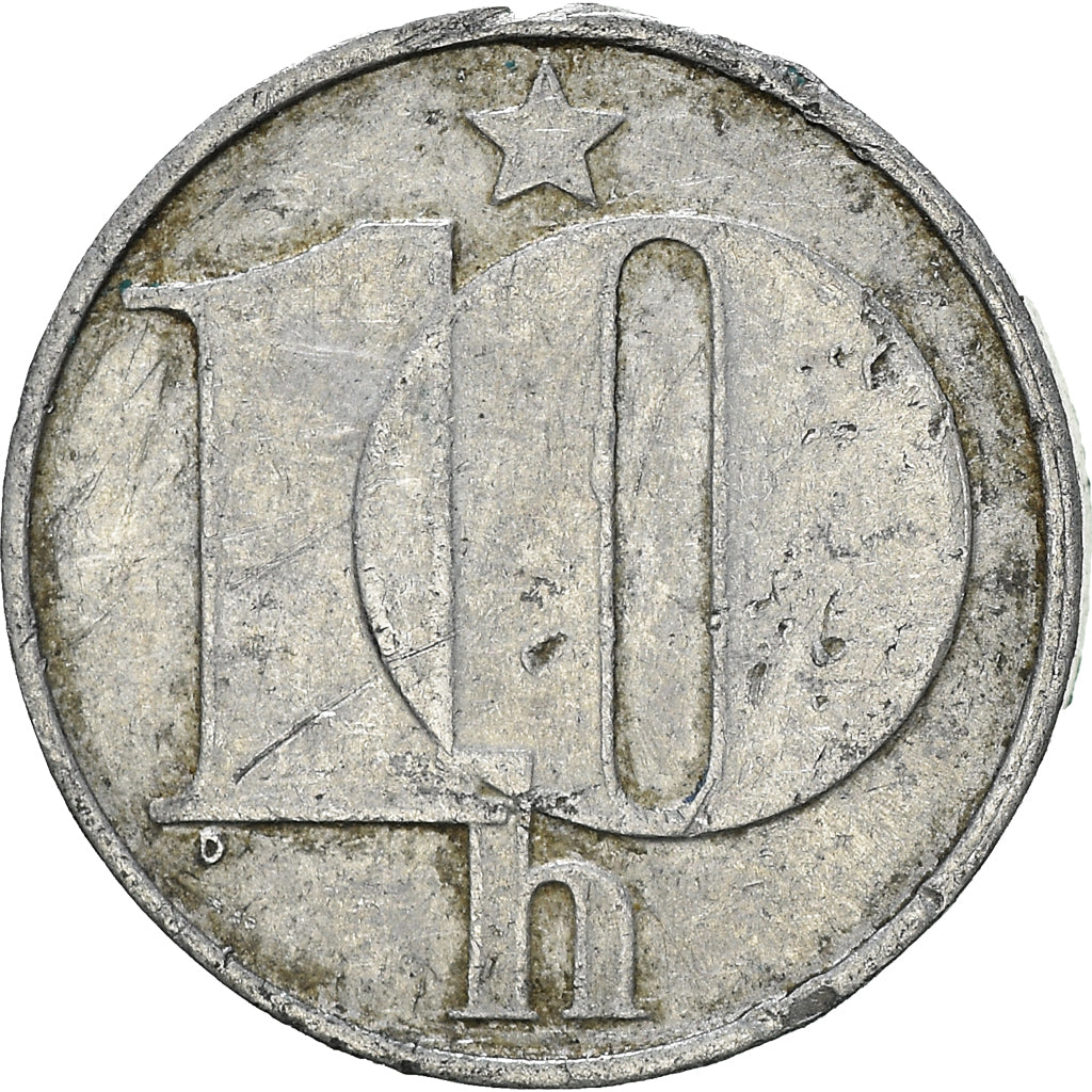 Moneda, Checoslovaquia, 10 Haleru, 1975