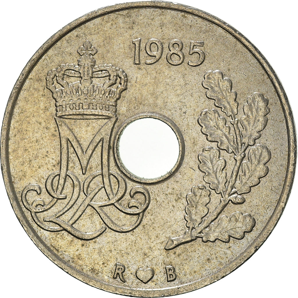 Monnaie, Danemark, 25 Öre, 1985
