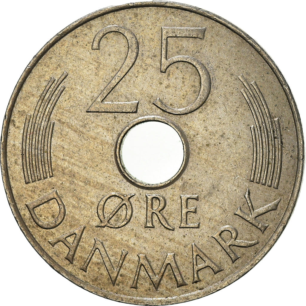 Monnaie, Danemark, 25 Öre, 1985