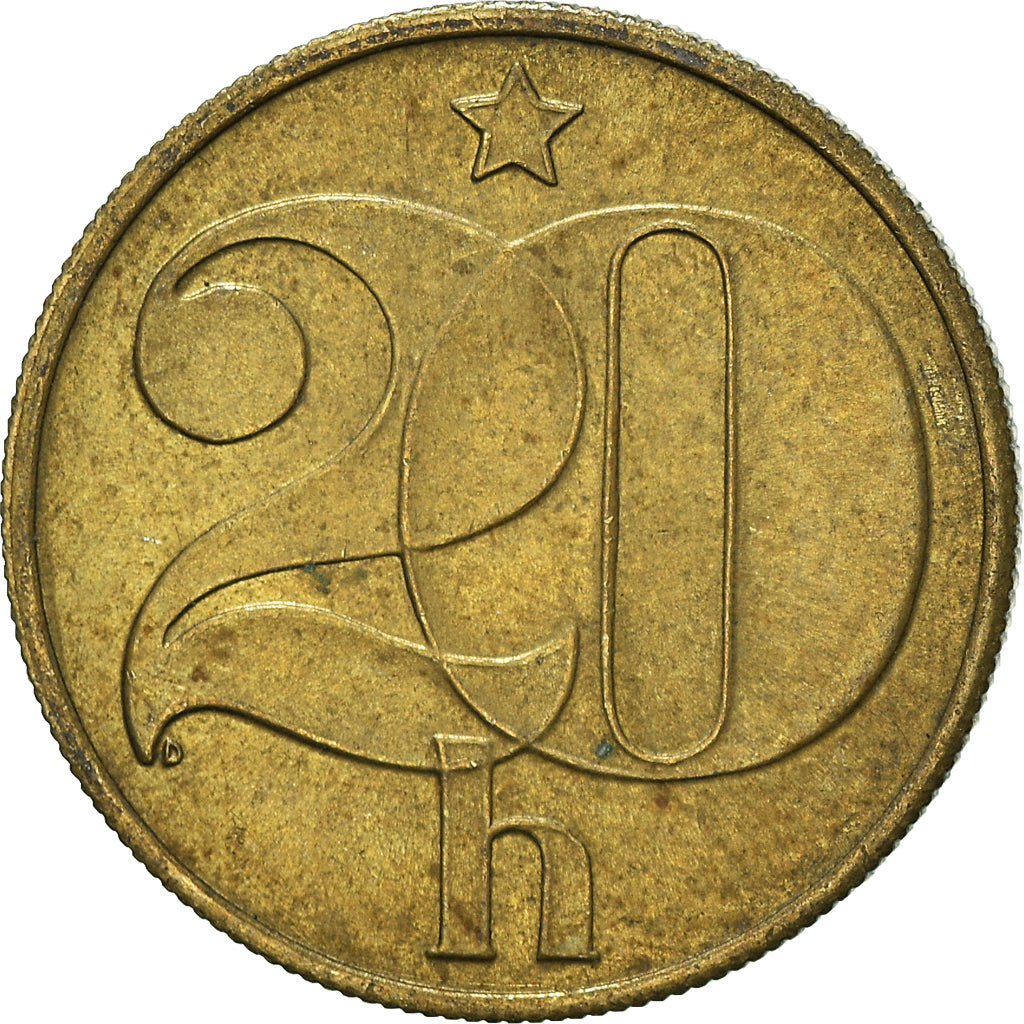 Moneta, Czechosłowacja, 20 Haleru, 1989