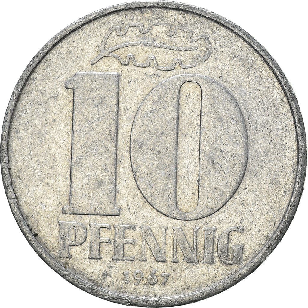 Munten, DUITSE DEMOCRATISCHE REPUBLIEK, 10 Pfennig, 1967