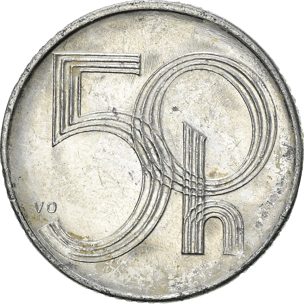 Moneta, Repubblica Ceca, 50 Haleru, 1993