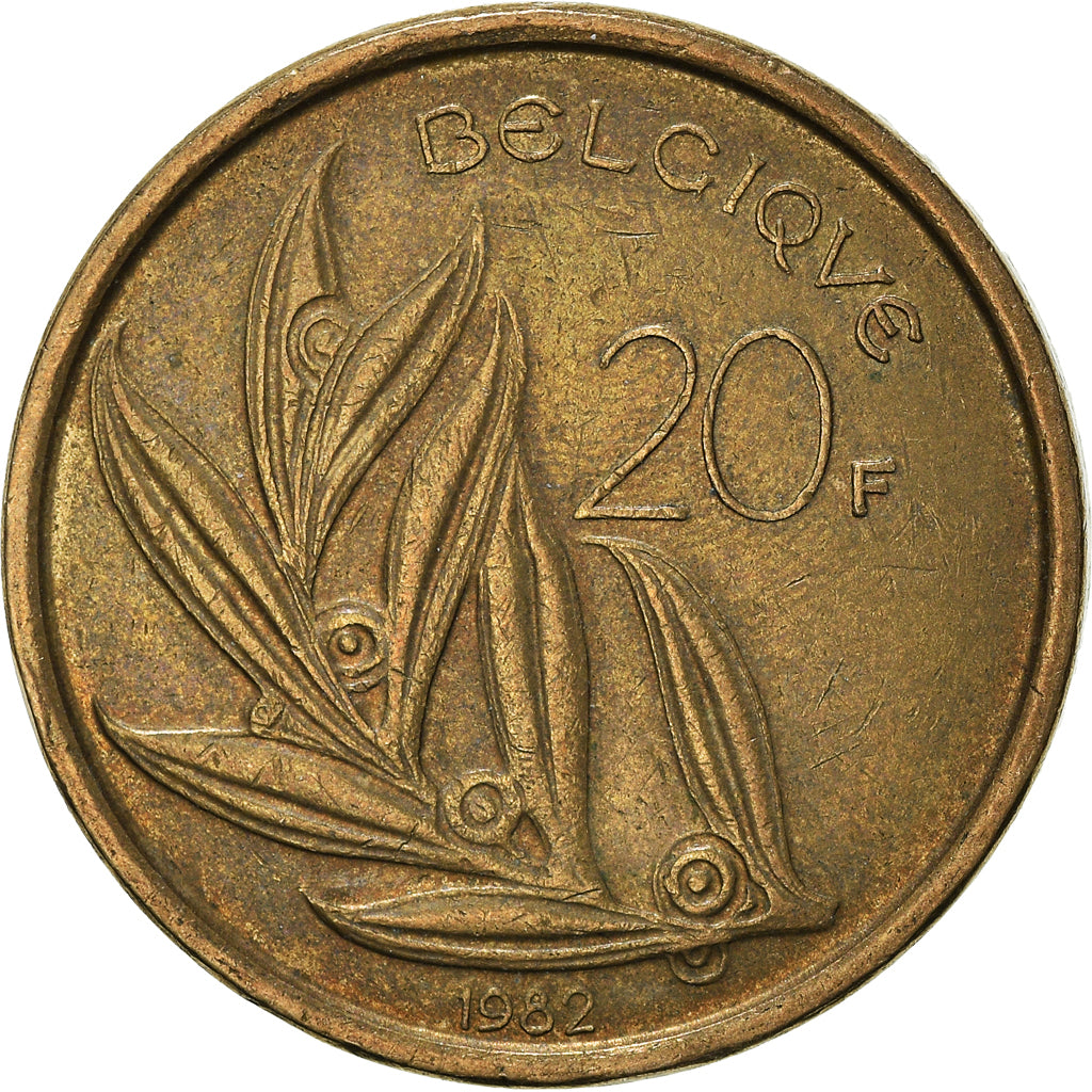 Monnaie, Belgique, 20 Francs, 20 Frank, 1982